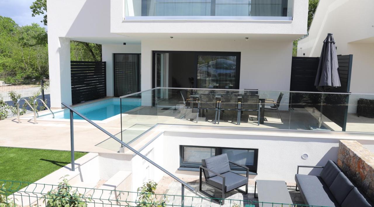 Brand New Apartment With Private Pool Njivice Kültér fotó